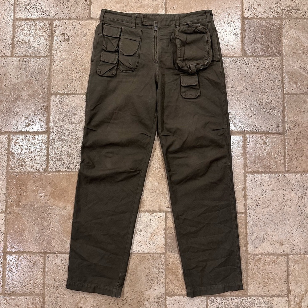 Louis Vuitton x Virgil Abloh 3D Technical Olive Green Cargo Pants